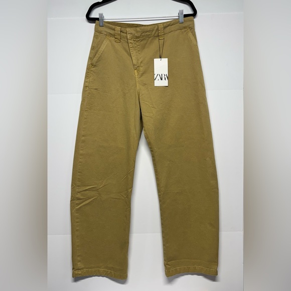 Zara Pants - ✨Zara Chino Trouser Pants Wide Leg Size 28